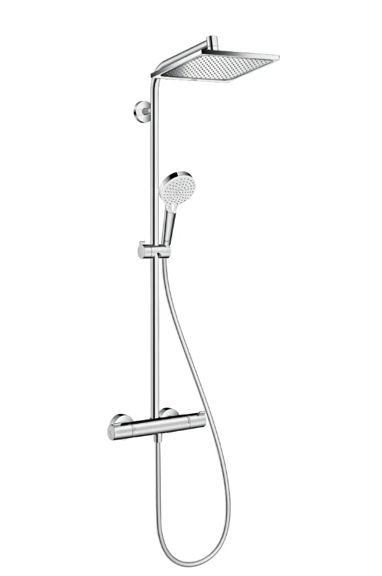 Crometta E Showerpipe 240 1jet EcoSmart with thermostatic shower mixer 27281000
Opens in a new windo