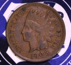 1905 Indian  cent  {{{1D06