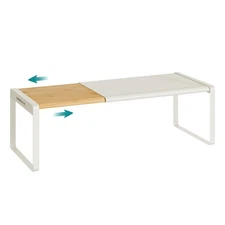 SONGMICS HOME Spice Rack Expandable Cupboard Shelf Orgnizer, Kitchen Counter