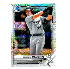 2021 Bowman Chrome Mega Box Andrew Vaughn MOJO REFRACTOR #BCP-88 White Sox