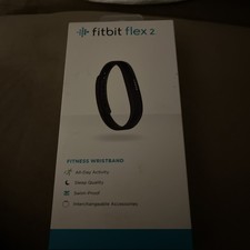 Fitbit Flex 2 Fitness Wristband FB403BK Steps Distance Swim Proof Black