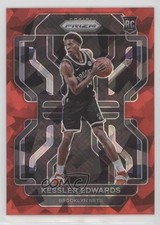 2021-22 Panini Prizm Red Ice Prizm Kessler Edwards #284 08my