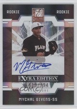 2009 Donruss Elite Extra Edition Rookie 619/794 Mychal Givens #66 Auto 0k0