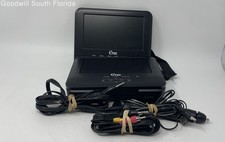 Etec 7 Inch Dual Screen Portable DVD Player With Accessories 2 Pcs-Not Tested