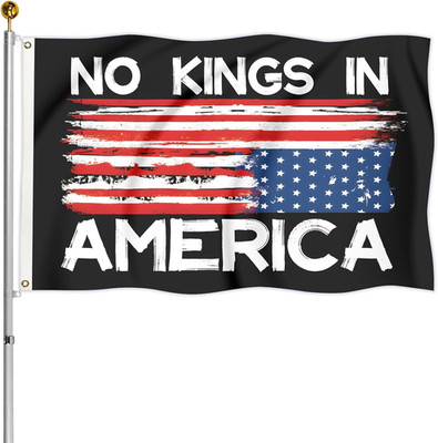 No Kings in America Flag 3X5Ft for outside Large Garden Yard Flags Outdoor Decor