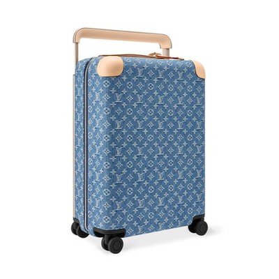 ルイヴィトン NEW Louis Vuitton Monogram Horizon 55 Suitcase Blue M28386