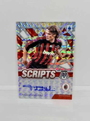 PAOLO MALDINI 2021 Panini Mosaic Serie A Scripts Prizm Auto AC Milan #AM-PM