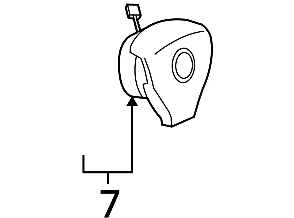 Air Bag VIN K 8th Digit Front Driver Steering Wheel Fits 08-09 JETTA 1663198 - Image 4 of 4