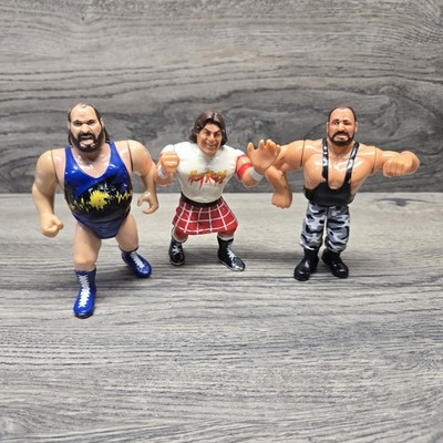 Rowdy Roddy Piper & Earthquake Smash Wrestling Figure Hasbro 1991 Titan Lot Of 3