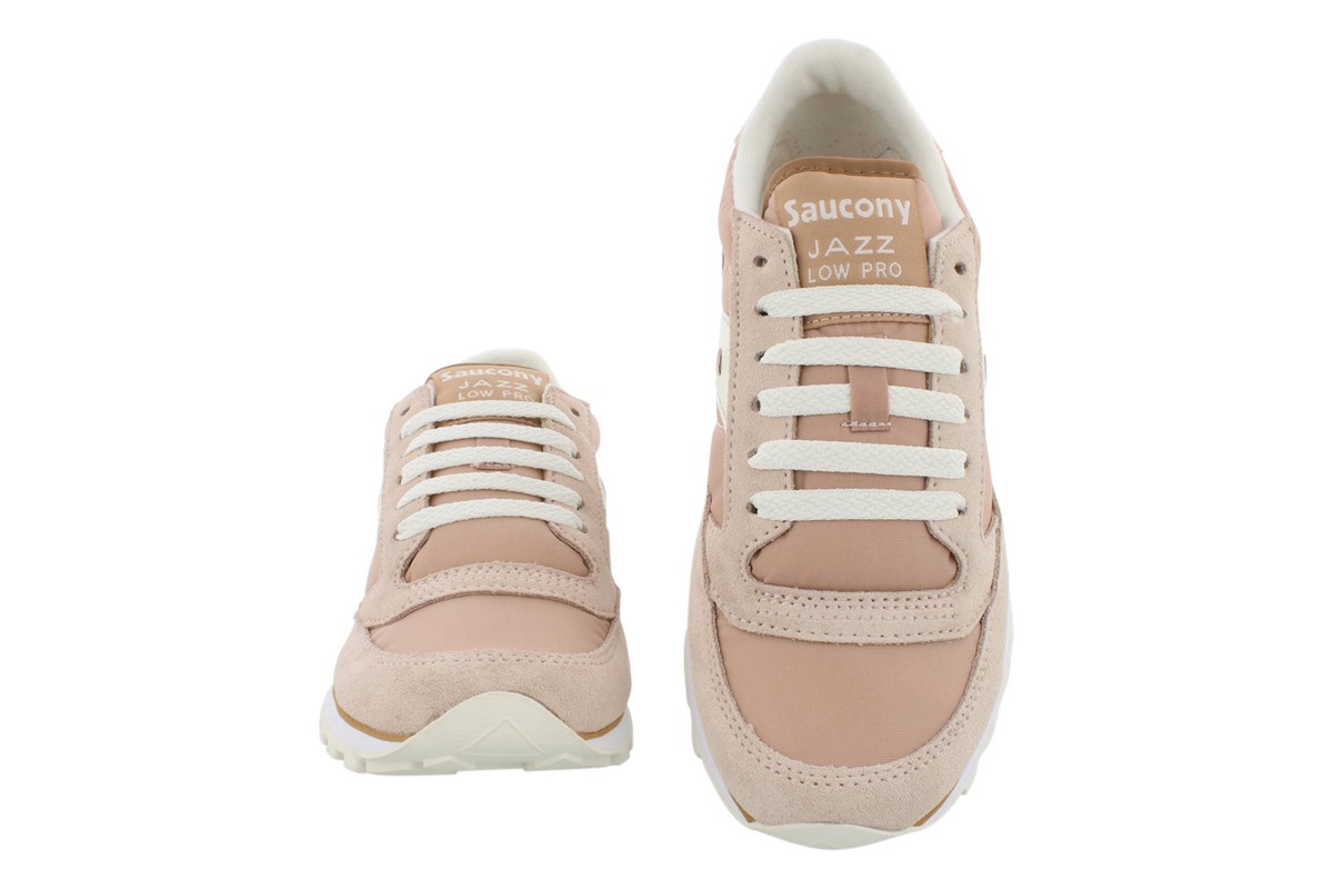 Saucony Jazz Lowpro Athletic Women's Shoes Size 11, Color: Tan/White thumbnail 4