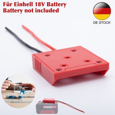 ABS Power Wheels Adapter Für Einhell POWER X-CHANGE 18V Akku Stromrichter 14 AWG