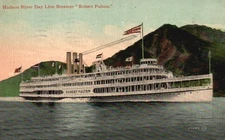 Postcard NY Hudson River Day Line Steamer Robert Fulton Posted 1912 PC L9831