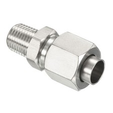 Compression Tubes Fittings 304 Stainless Steel (Silver 1/4PT Male 10mm OD Tubes)