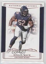2018 Panini National Treasures Jersey Number Red 6/52 Khalil Mack #73 6fs