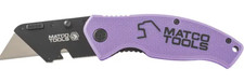 Matco Tools Mtcutknfp Folding Utility Knife Purple Sk5 Quick Change - New In Box Matco Tools Mtcutknfp Folding Utility Knife Purple Sk5 Quick Change - New In Box