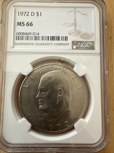 1972 D Eisenhower Dollar NGC MS66