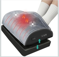 Heated Foot Rest for Under Desk   Massage, 2 Heat Levels, 3 Vibration Modes