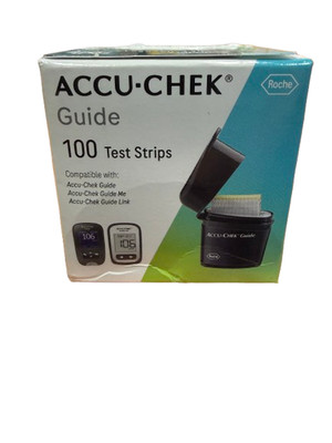 **100 Accu Chek Guide Diabetic Blood Glucose Test Strips 1/27+