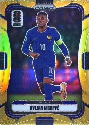 True Gold Kylian Mbappe Gold /10 Panini Prizm World Cup 2026 PSA 8