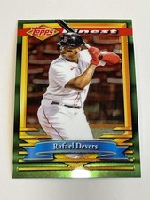2021 Topps Finest Flashbacks Baseball #102 - Rafael Devers - Boston Red Sox