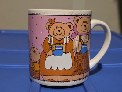 Vintage Splash Ware 3 Bear Family 1986 S. McChesney Stoneware Coffee Tea Mug