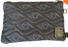 Disney Cruise Line  DCL Lug Navy Peekaboo Wristlet / Crossbody Bag Blue NEW HTF