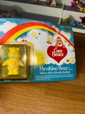 Care Bears Miniature Kenner Funshine Bear Mini with Blue Bird SEALED - READ