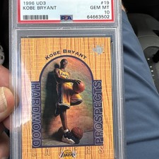 1996 UD3 #19 KOBE BRYANT ROOKIE RC PSA 10