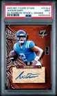 2023 Wild Card Jaxson Dart ORANGE SPADE Rookie RC Auto #'D 4/7 PSA 9 GIANTS Rare