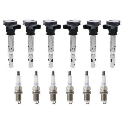 Eldor 6 Ignition Coils Denso Platinum TT Spark Plugs Kit for Audi Q5 3.2L V6 09