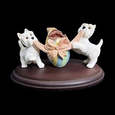 Peakdale Easter Egg Westie Figurine 307 Made in England Chocolate Easter Egg