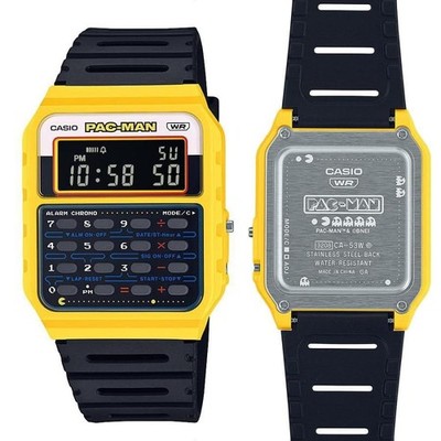 CASIO PAC-MAN Collaboration Calculator Watch CA-53WPC-1BJR Digital