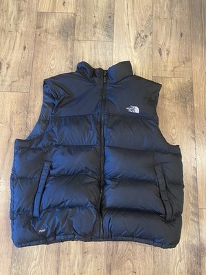 The North Face Vest Men 3XL Black Nuptse 700 Goose Down Puffer