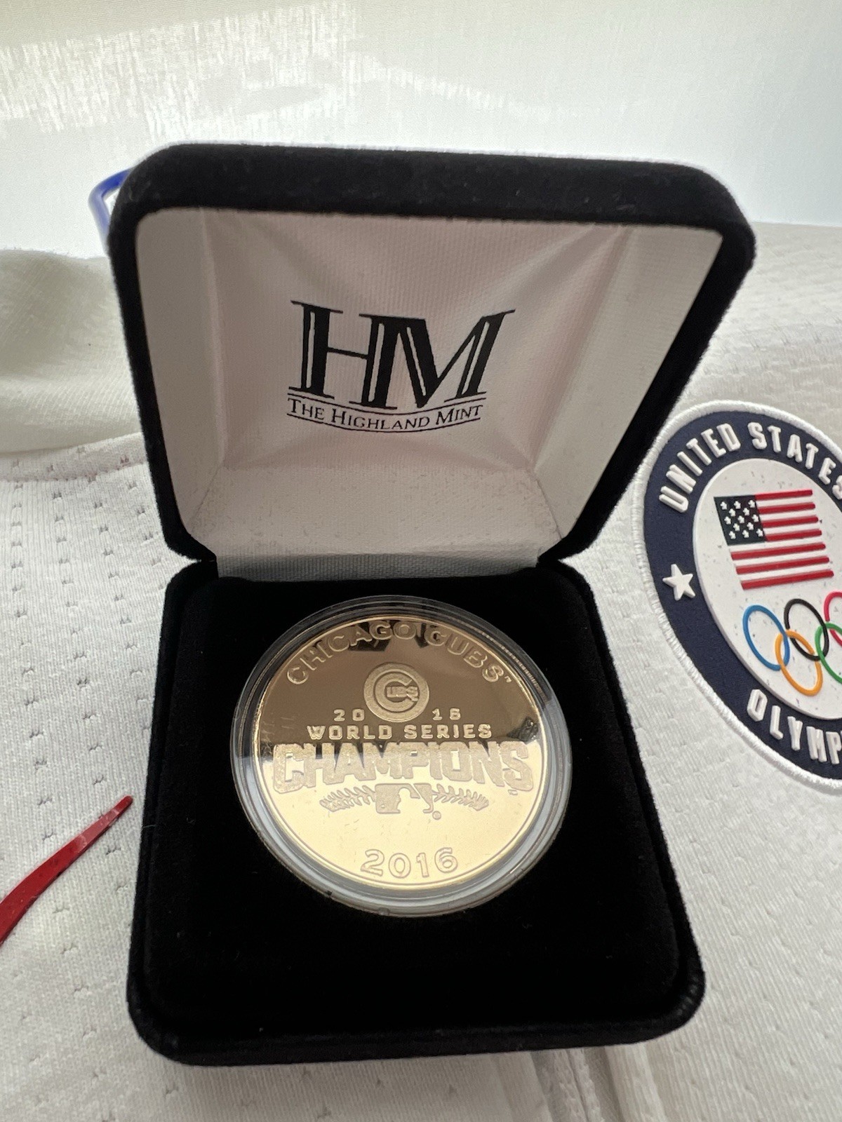 Chicago Cubs World Series Champions Coin 24kt Gold Plated By