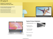 HP 15" Laptop  - Moonlight Blue