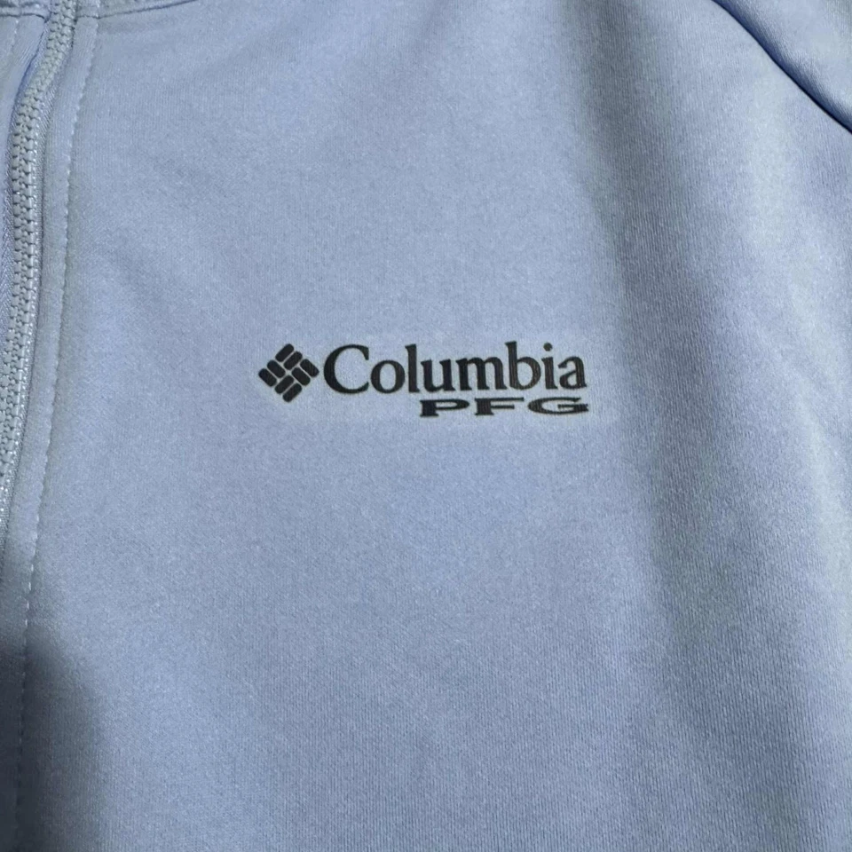 NEW Men's Columbia PFG Bay Point Shores Blue 1/4 Zip Pullover Size XXL MSRP $55 - Image 3 of 4