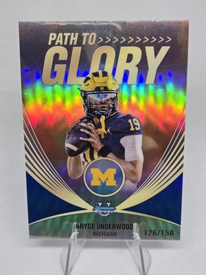 2025 Bowman Chrome U Path to Glory Bryce Underwood Blue /150