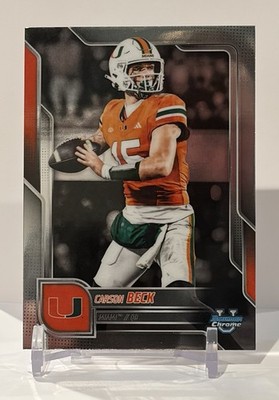 2025 Bowman University Chrome - Carson Beck #138 (RC)