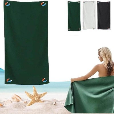 Magnetisch Bath Towel Extra-large 31'' x 77'' Quick-drying Sand-proof Beach NEU