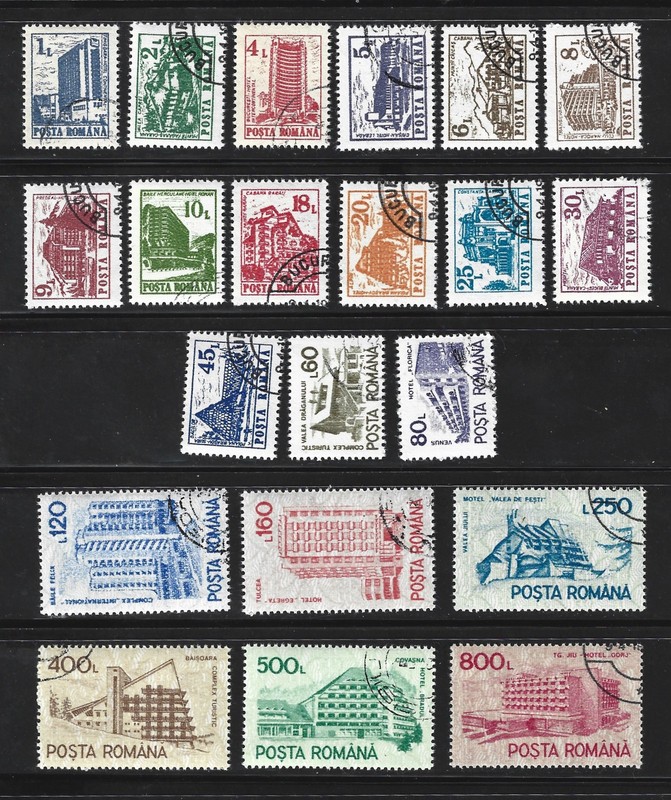 ROMANIA - Scott #3664-84 complete set