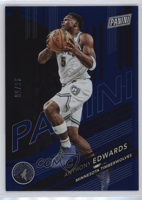 2024 Panini National Convention Blue 15/50 Anthony Edwards #28 0v2h