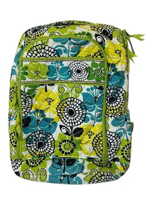 Vera Bradley Limes Up Retired Large Campus Backpack/Laptop Bag Trolley Sleeve