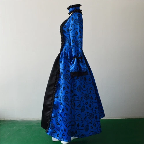 Disfraz de Cosplay Gótico Renacimiento Medieval Victoriano De Colección para Mujer Vestido Elegante - Imagen 9 de 19