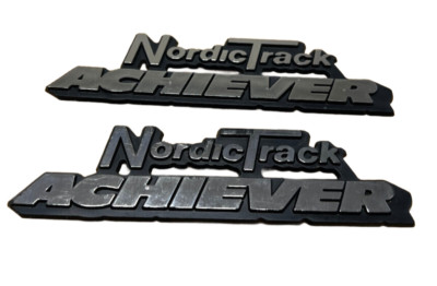 Vintage Nordic Track Achiever Emblem Part Set Of 2 5.5''