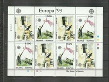s37774 BELARUS EUROPA CEPT MNH ** 1993 MS CHAGALL