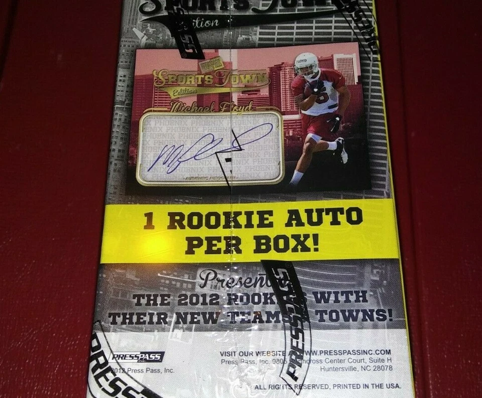 2012 Press Pass Sports Town 1 Card Auto RC Blaster Box Chase Kirk Cousins Wilson - Image 3 of 3