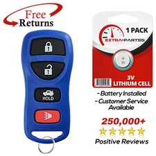 Remote Keyless Entry Car Fob Blue Replacement For Nissan 4b (KBRASTU15)