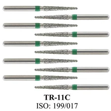 Dental Diamond Burs FG Taper Round End Coarse Bur TR-11 High Speed Friction Grip