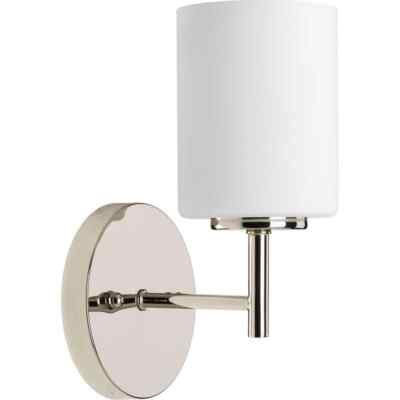 Progress Lighting Replay  5-1/4 in. 1-Light Polished Nickel Vanity Wall Light