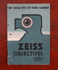 CARL ZEISS 1938 LENS CATALOG/cks/193654